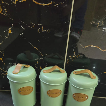 Ensemble de 3 pièces de canisters en alliage
