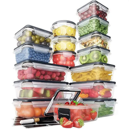 16pcs récipients en plastique hermétiques sans BPA