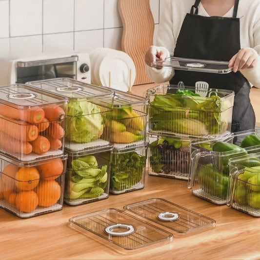 3Ltrs Contenants de rangement transparents pour réfrigérateur