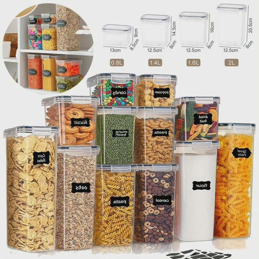 14 pièces récipients en plastique hermétiques sans BPA