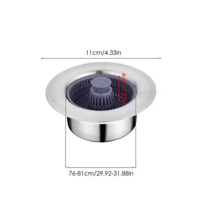 Écoulement de lavabo avec bouchon à ressort