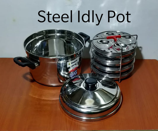 Pot à idli en acier inoxydable