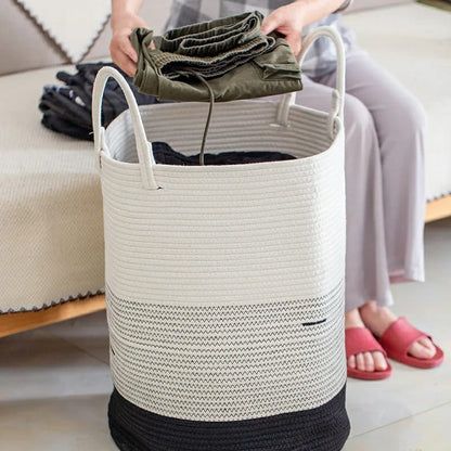 Panier à linge en coton