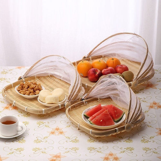 Panier en osier tissé à la main en bambou