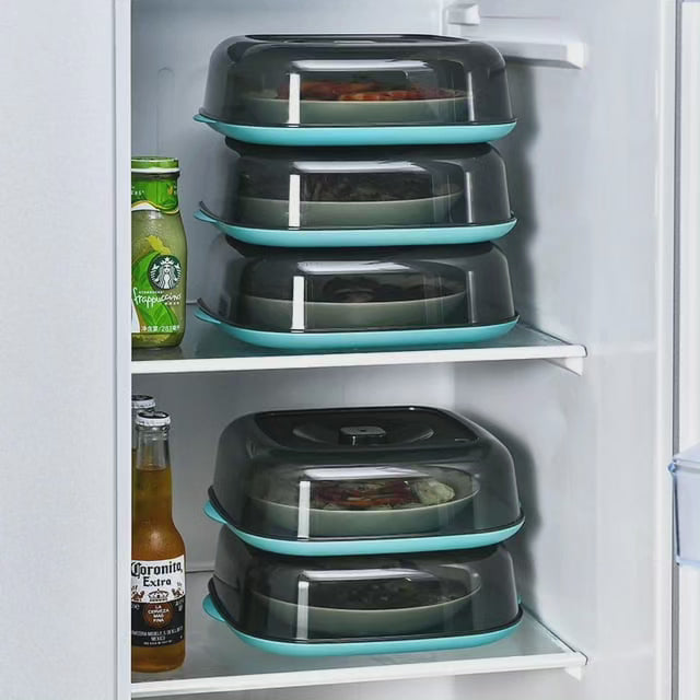 Couvercle alimentaire en acrylique transparent carré