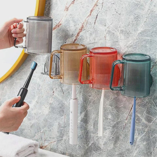 Porte-brosse à dents en acrylique mural