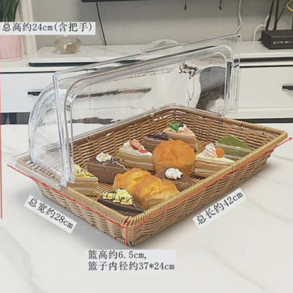 Couverture alimentaire transparente pour boulangerie résistante