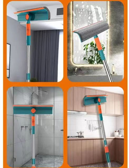 2 en 1 Mop de nettoyage de fenêtre télescopique
