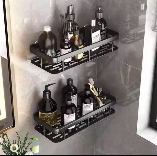 2Pc Organisateur de salle de bain étagères