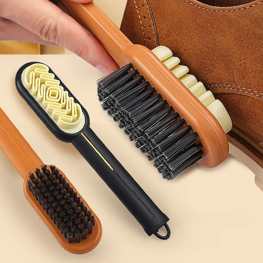 Brosse de nettoyage pour chaussures et bottes à 2 côtés