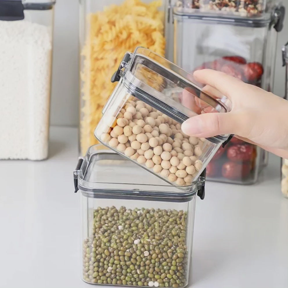 8pcs Contenants de Rangement Alimentaire en Acrylique Transparent