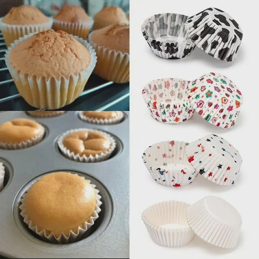 Papiers à gâteaux jetables multicolores