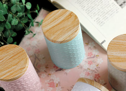 Boîte en bois rond grain