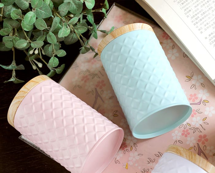 Boîte en bois rond grain