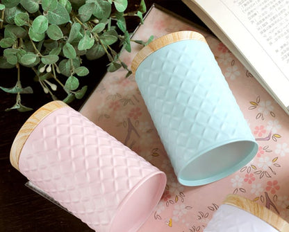 Boîte en bois rond grain