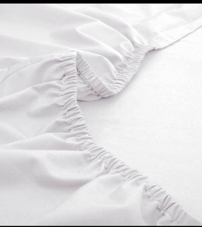 7*8 Draps en coton blanc unis
