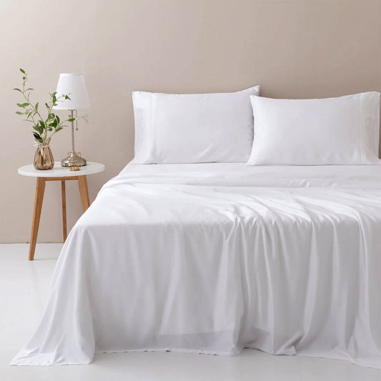7*8 Draps en coton blanc unis