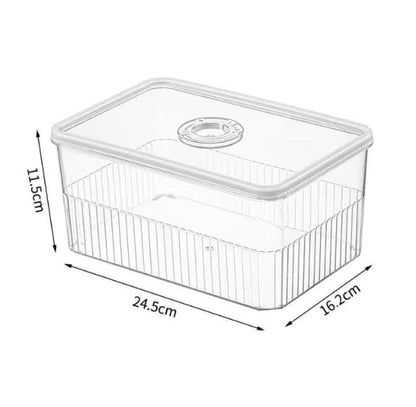 Conteneurs de stockage clairs en acrylique pour réfrigérateur