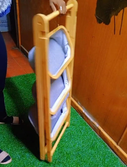 Organisateur de salle de bain à 3 niveaux avec panier amovible
