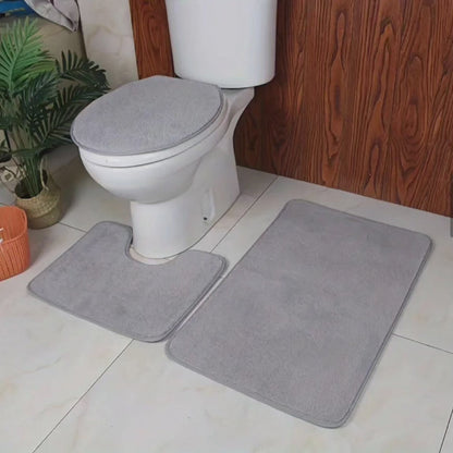 Tapis de toilette absorbant 3 pièces