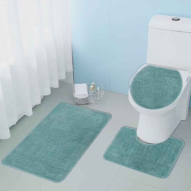 Tapis de toilette absorbant 3 pièces