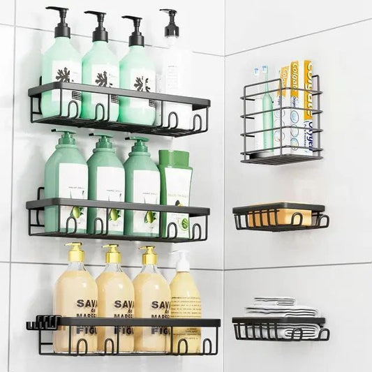 Set de 6 pcs Caddy de douche organisateur de salle de bain