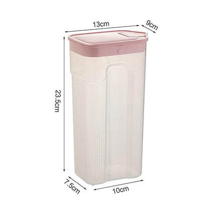 Bocal transparent scellé de cuisine