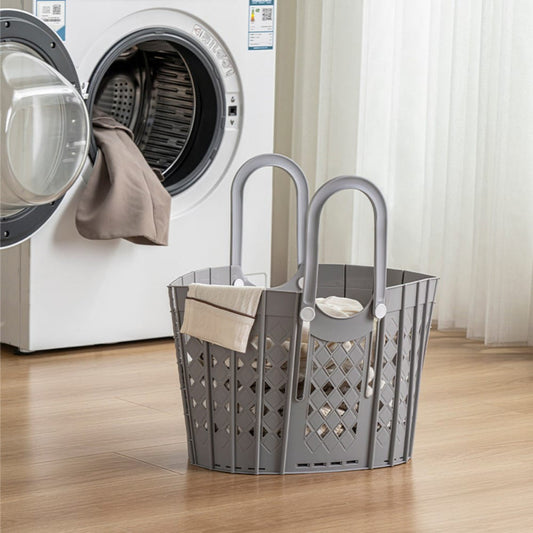 Panier à linge sale pliable portatif en plastique