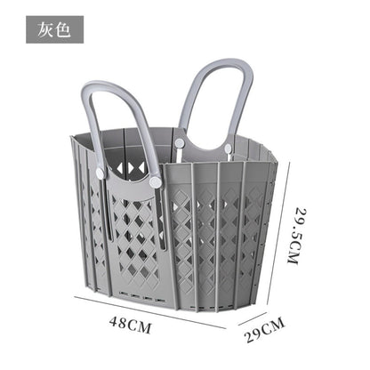 Panier à linge sale pliable portatif en plastique