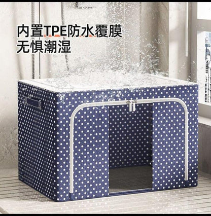 Boîte de rangement zippée 100L / organisateur de garde-robe