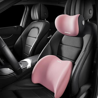 Coussin de soutien lombaire en mousse à mémoire 2 pièces pour voiture