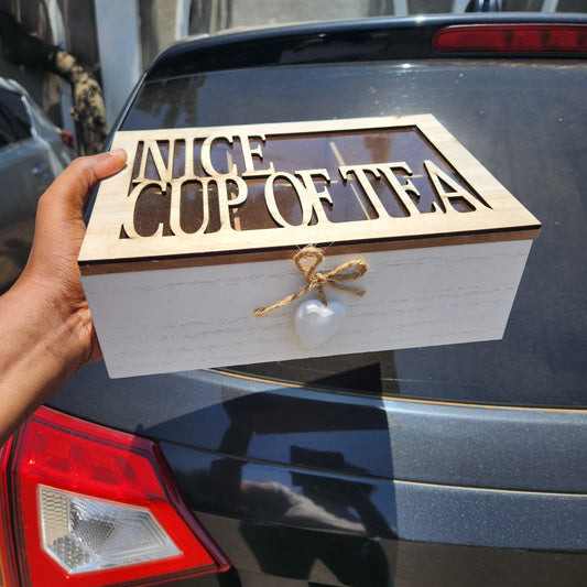 Organisateur de sachets de thé en bois