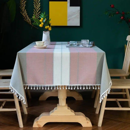 Large nappe en lin