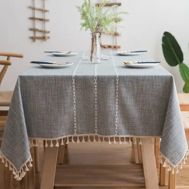 Large nappe en lin