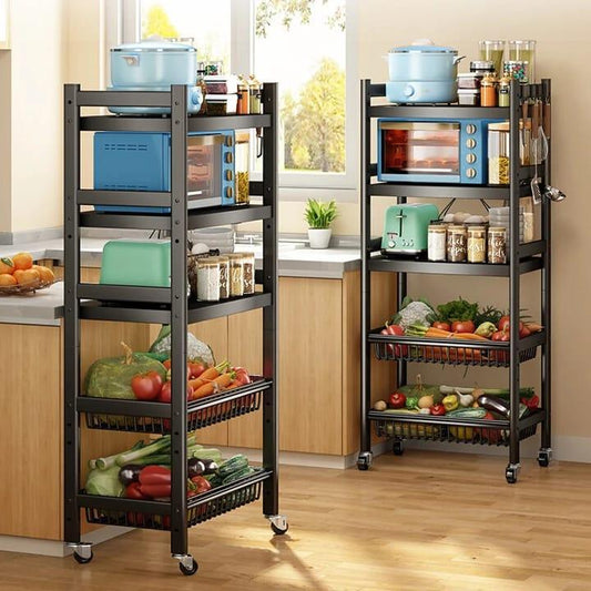 Rayonnage métallique multifonctionnel à 5 niveaux