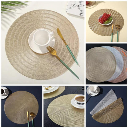 6pcs tapis de table en pvc non tissé