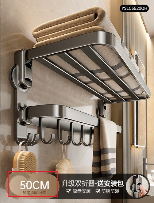 Support de serviette de salle de bain à ventouse