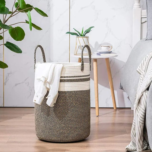 Panier de rangement en corde de coton