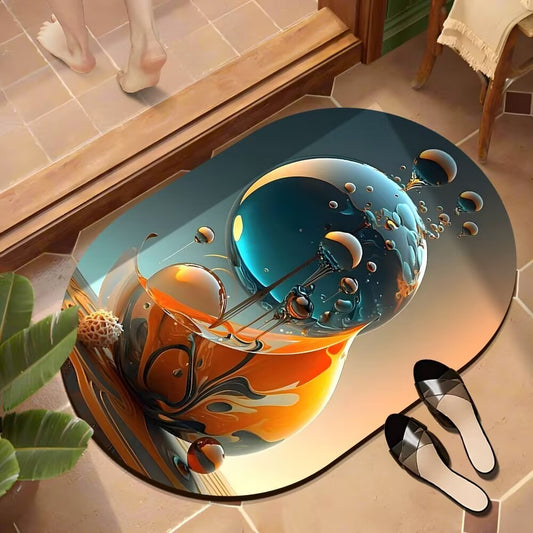 Tapis de bain / Tapis de porte avec dessous en caoutchouc