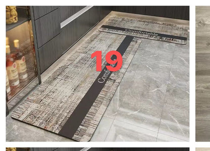 Tapis de cuisine 2Pc avec fond en caoutchouc