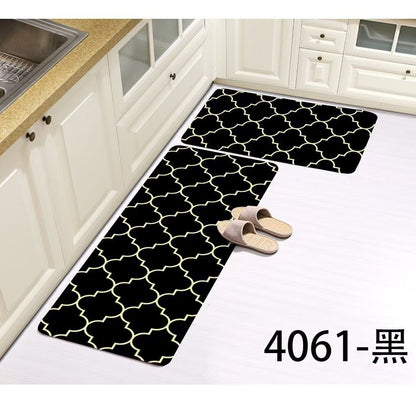 Tapis de cuisine 2Pc avec fond en caoutchouc