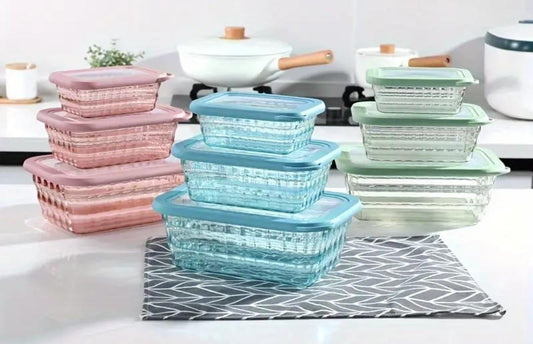 *3 en 1 Conteneurs de stockage en acrylique disponibles en 3 couleurs
