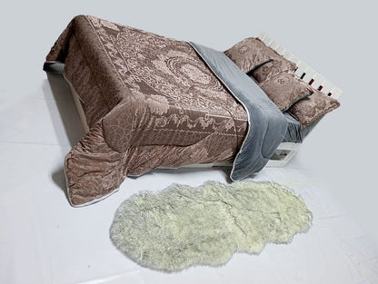 Ensemble de couette en velours de soie - 6*6/6*7