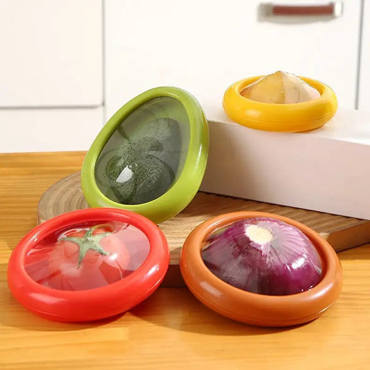 4pcs Couvercles alimentaires réutilisables frais étirables