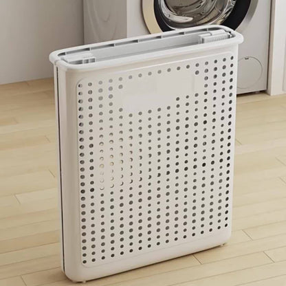 Panier de rangement à linge pliable avec roues