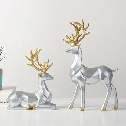 Deux décor de cerfs