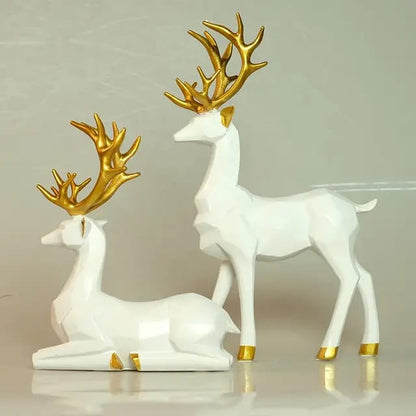 Deux décor de cerfs