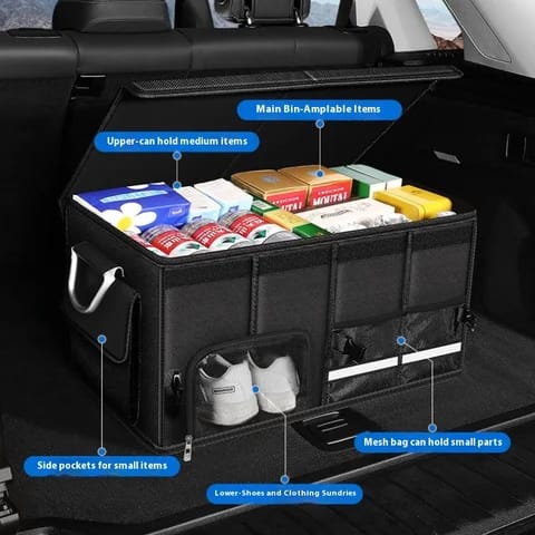 Coffre de voiture boîte de rangement pliable