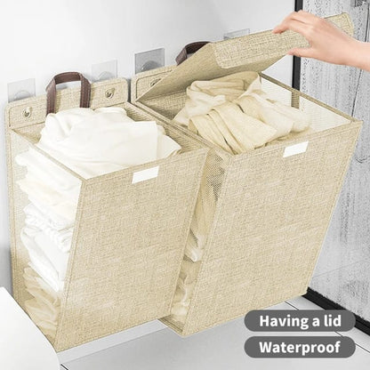 Panier à linge pliable mural