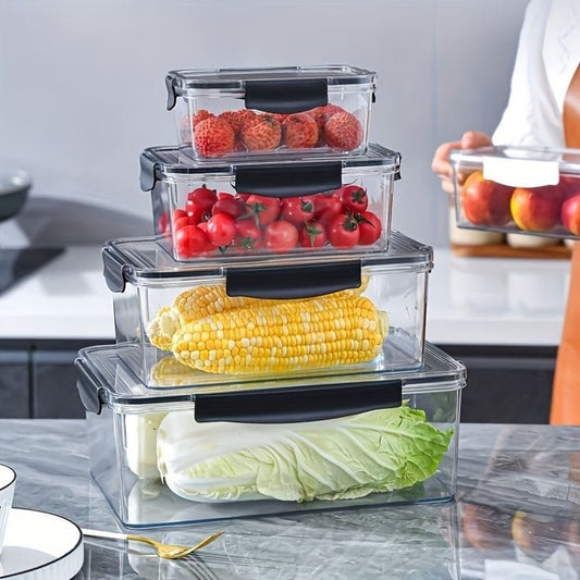 4pc Contenants de rangement pour réfrigérateur
